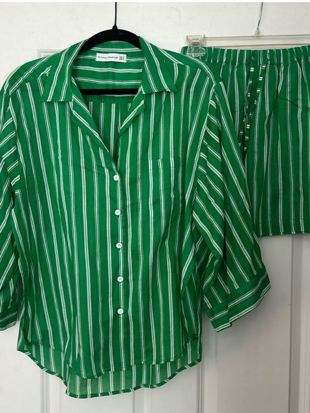 Faithfull the brand green two piece set